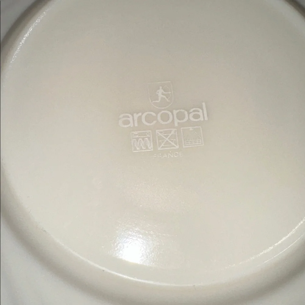Vintage France Arcopal Victoria French Floral Salad Plates Set of 6